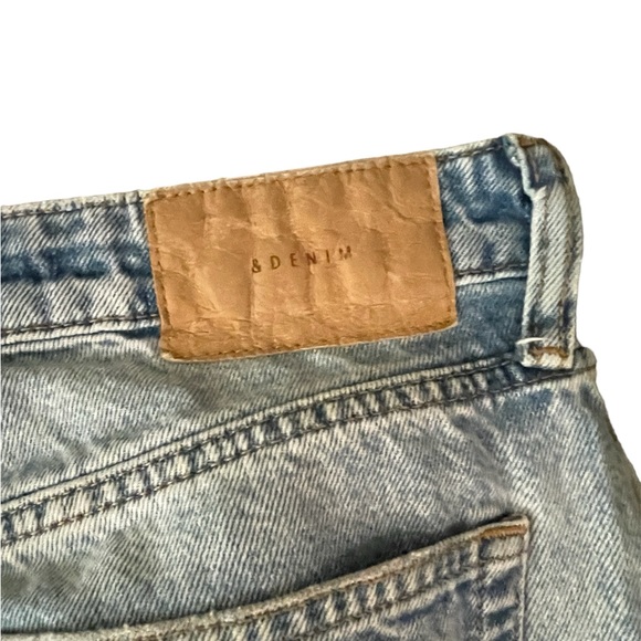 & Denim H&M Womens Size 4 High Waist Ripped Destroyed 90s Boyfriend Blue Jeans - Picture 6 of 6